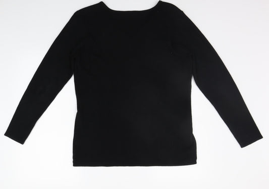 Esence Womens Black   Pullover Jumper Size 16