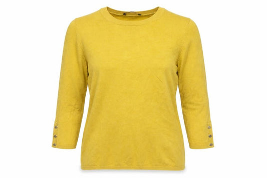 Womens UK Size M Stradivarius Yellow Pullover Jumper