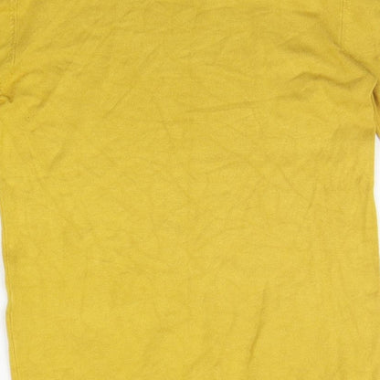 Womens UK Size M Stradivarius Yellow Pullover Jumper