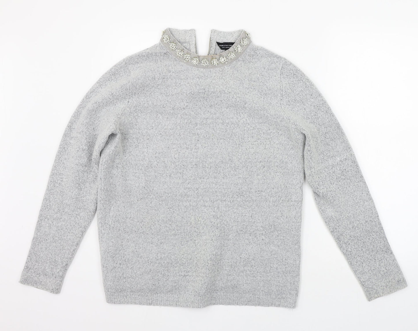 Womens UK Size 14 Dorothy Perkins Grey Pullover Jumper