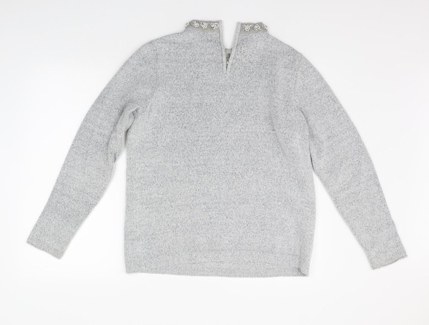 Womens UK Size 14 Dorothy Perkins Grey Pullover Jumper