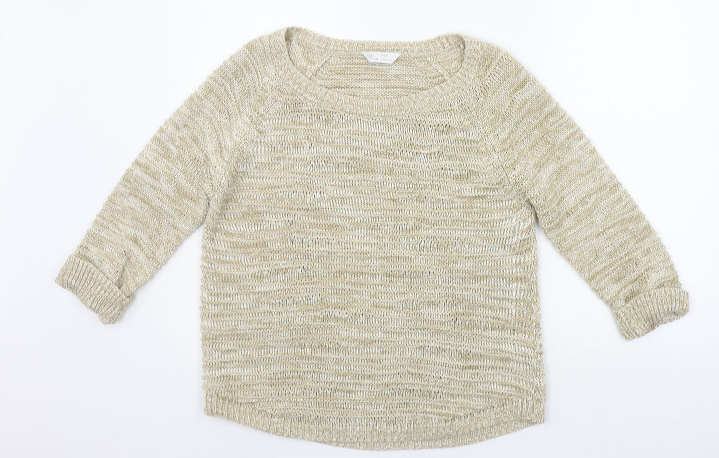 Womens UK Size 14 BHS Beige Pullover Jumper
