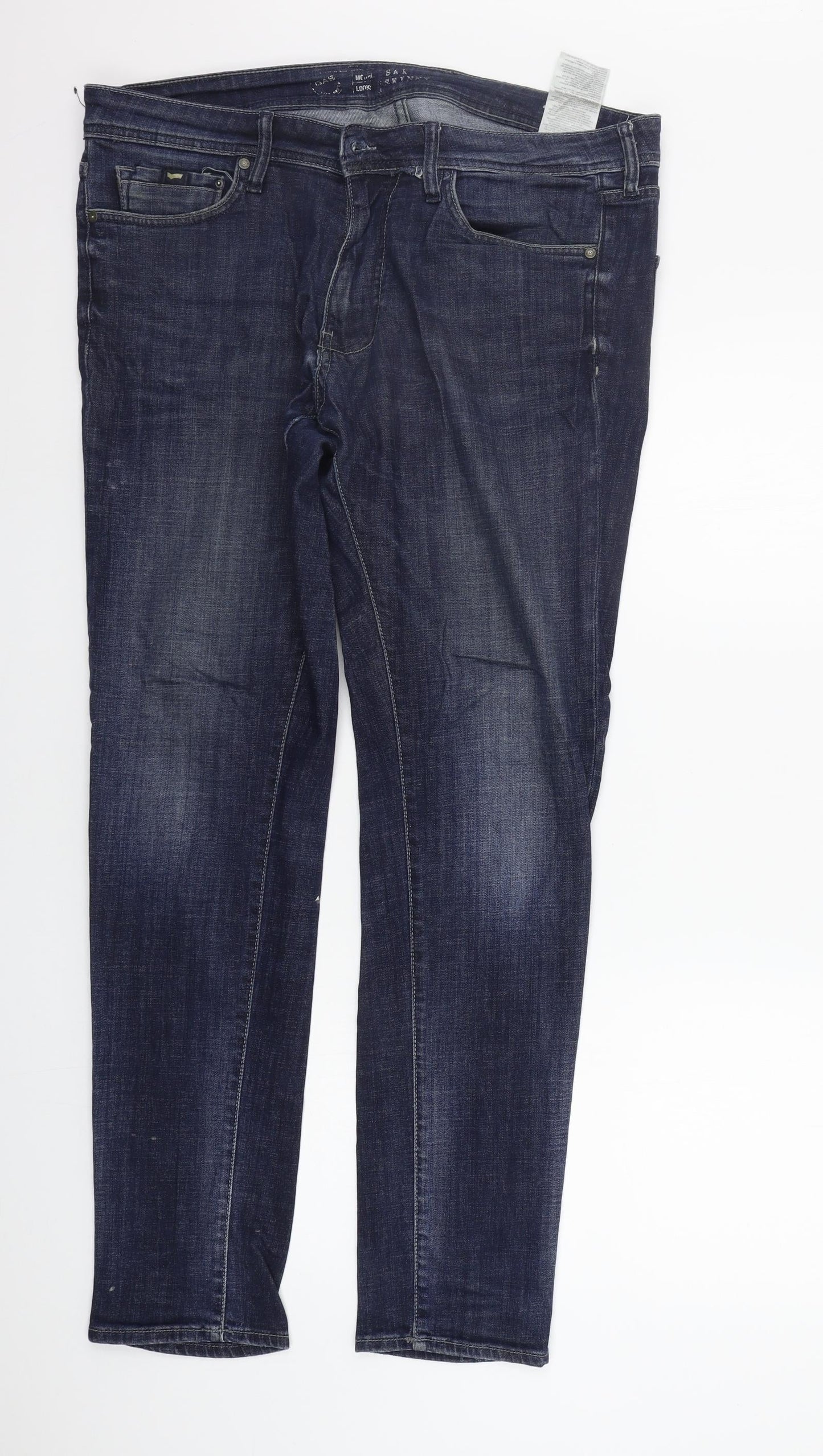 GAS Womens Blue   Straight Jeans Size 38 in L31 in