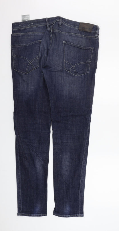GAS Womens Blue   Straight Jeans Size 38 in L31 in