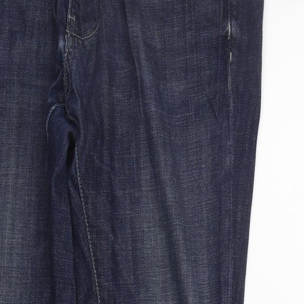 GAS Womens Blue   Straight Jeans Size 38 in L31 in