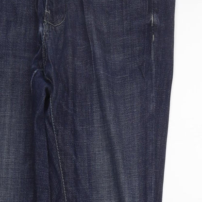 GAS Womens Blue   Straight Jeans Size 38 in L31 in