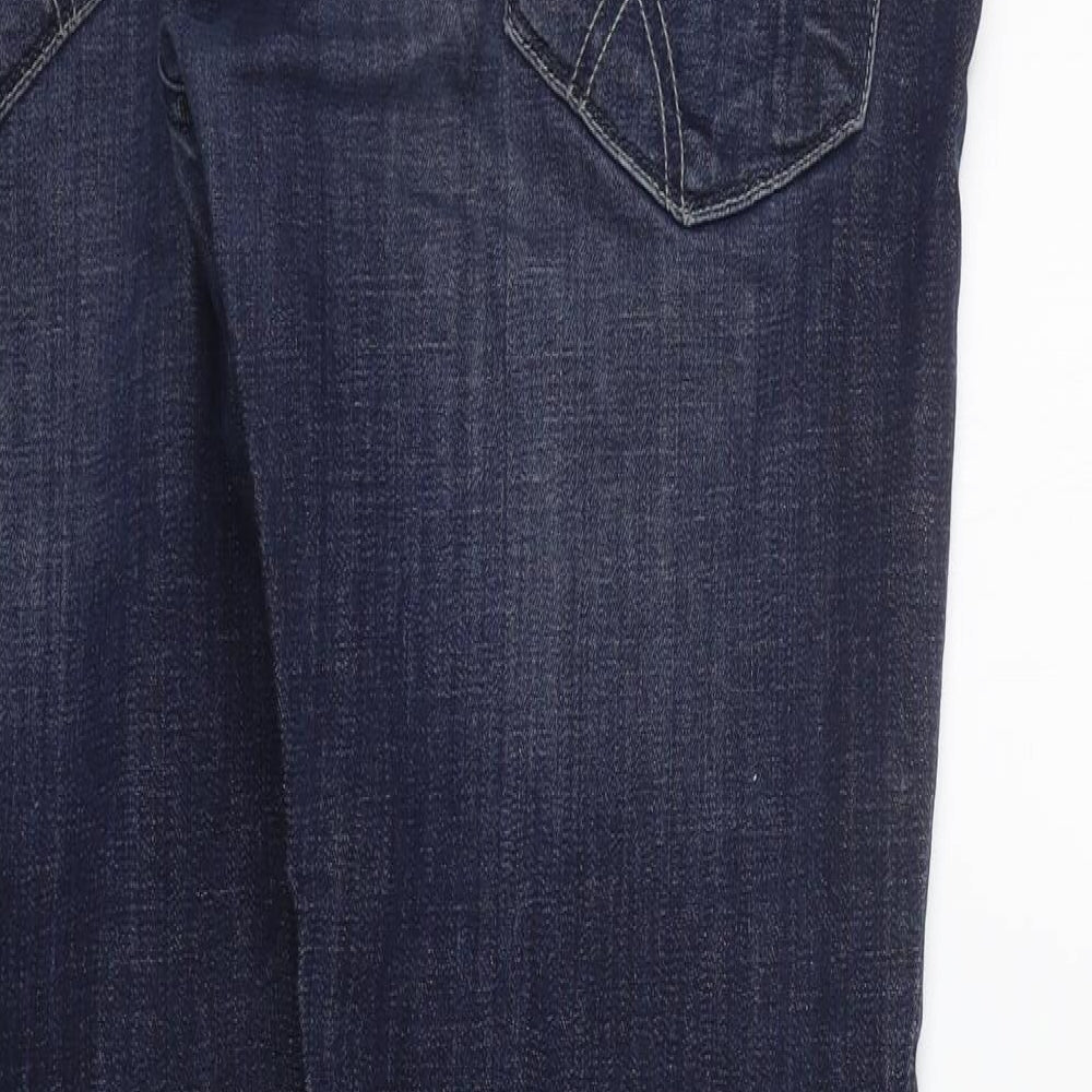 GAS Womens Blue   Straight Jeans Size 38 in L31 in