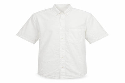 Mens UK Size S H&M White  Button-Up Short Sleeve Casual Shirt