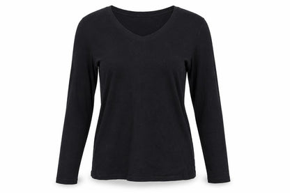 Womens UK Size M Sonoma Black Basic T-Shirt