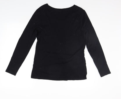 Womens UK Size M Sonoma Black Basic T-Shirt