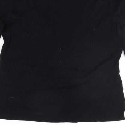 Womens UK Size M Sonoma Black Basic T-Shirt