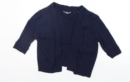 Womens UK Size 10 BHS Blue Cardigan Jumper