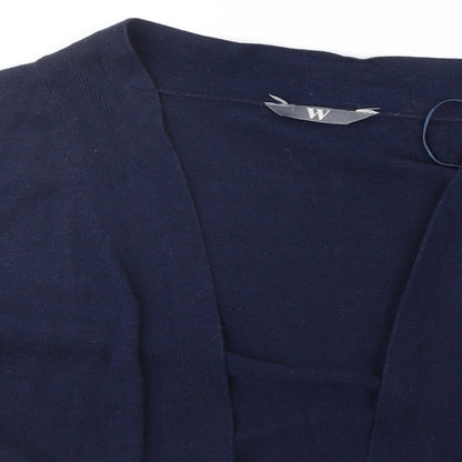 Womens UK Size 10 BHS Blue Cardigan Jumper