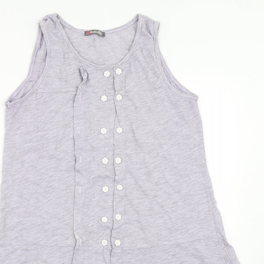 Double Agent Womens Purple   Tank Dress  Size S