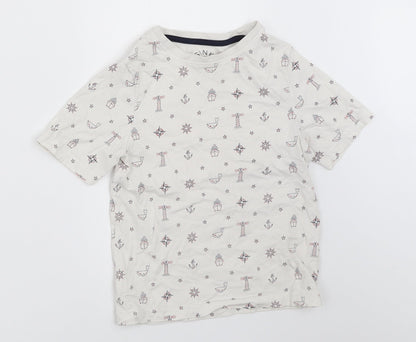 TU Boys White   Basic T-Shirt Size 5 Years