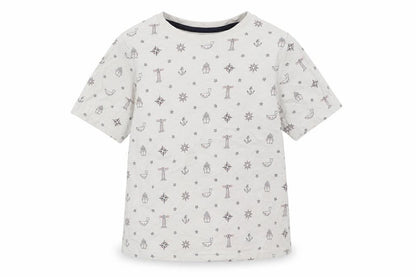 TU Boys White   Basic T-Shirt Size 5 Years