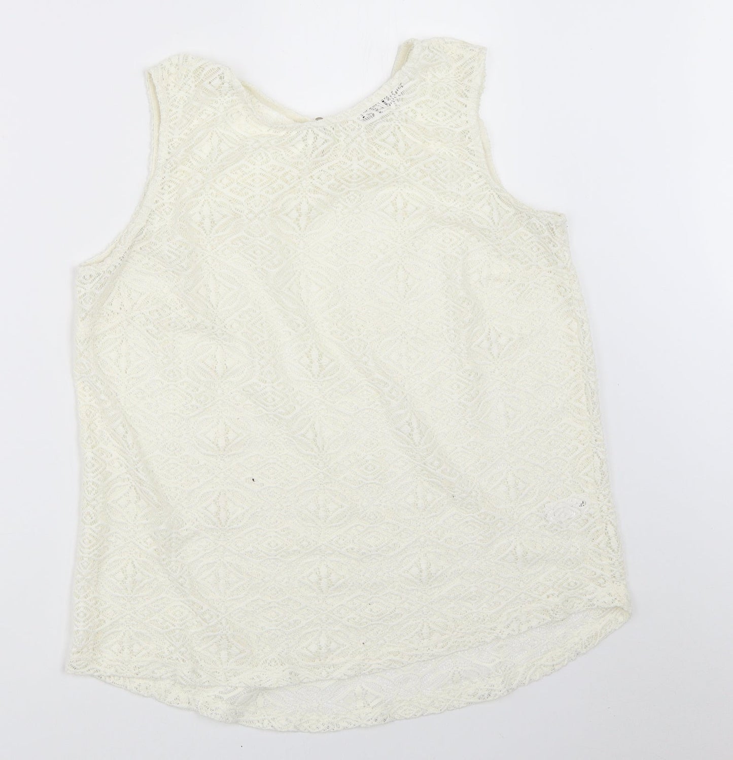 Womens UK Size 12 TU Ivory Basic Blouse