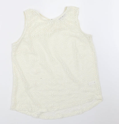 Womens UK Size 12 TU Ivory Basic Blouse