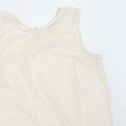 Womens UK Size 12 TU Ivory Basic Blouse