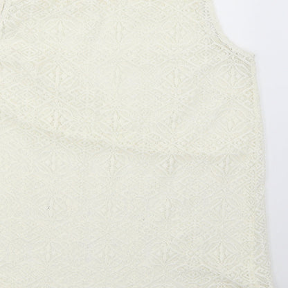 Womens UK Size 12 TU Ivory Basic Blouse