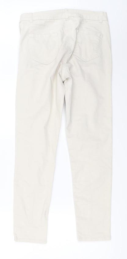 George Womens Beige   Skinny Jeans Size 12 L29 in