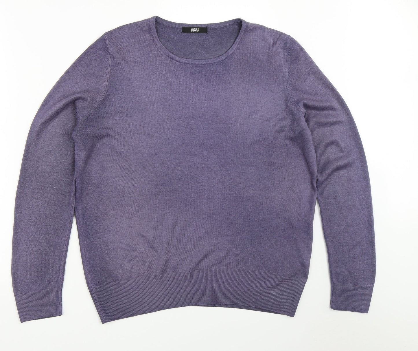 Womens UK Size 12 Marks and Spencer Purple Pullover Jumper
