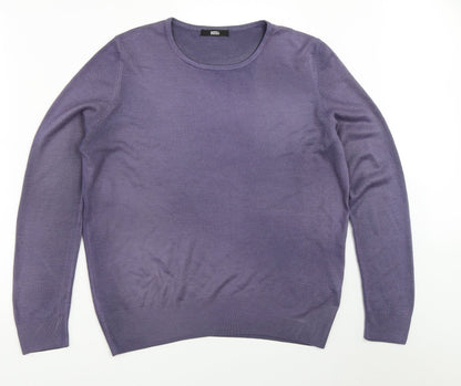 Womens UK Size 12 Marks and Spencer Purple Pullover Jumper