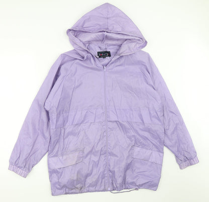 Embargo Womens Purple   Rain Coat Coat Size M