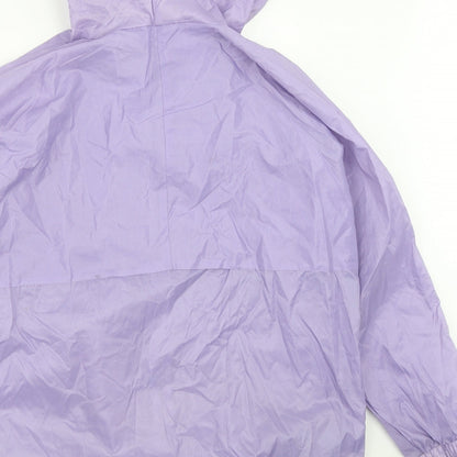 Embargo Womens Purple   Rain Coat Coat Size M