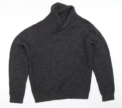 George Mens Grey   Pullover Jumper Size S