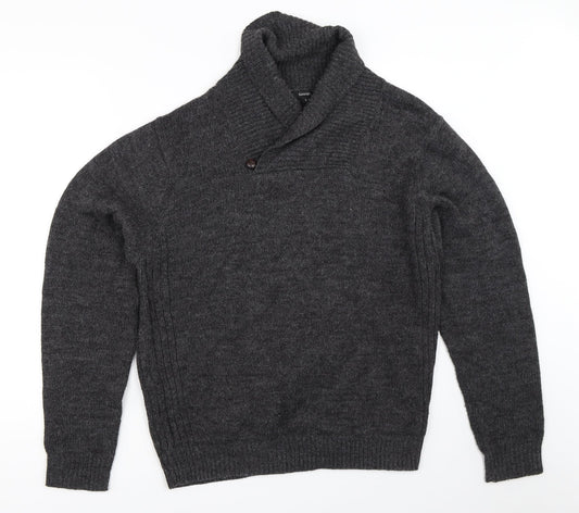 George Mens Grey   Pullover Jumper Size S