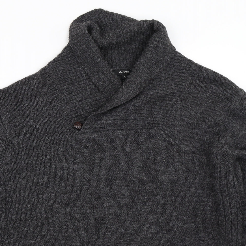 George Mens Grey   Pullover Jumper Size S