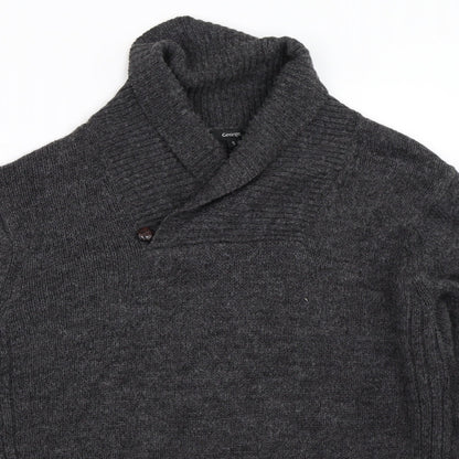 George Mens Grey   Pullover Jumper Size S