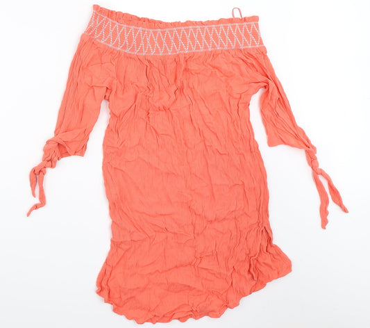 Womens UK Size S New Look Pink Basic Blouse