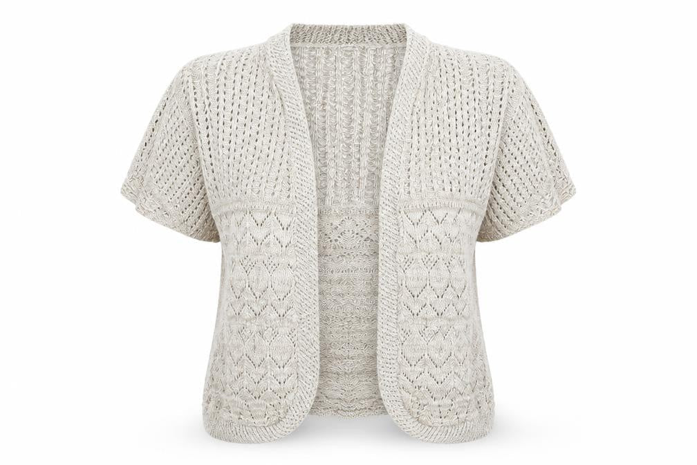 Womens UK Size 2XL Choice Collection Beige Cardigan Jumper