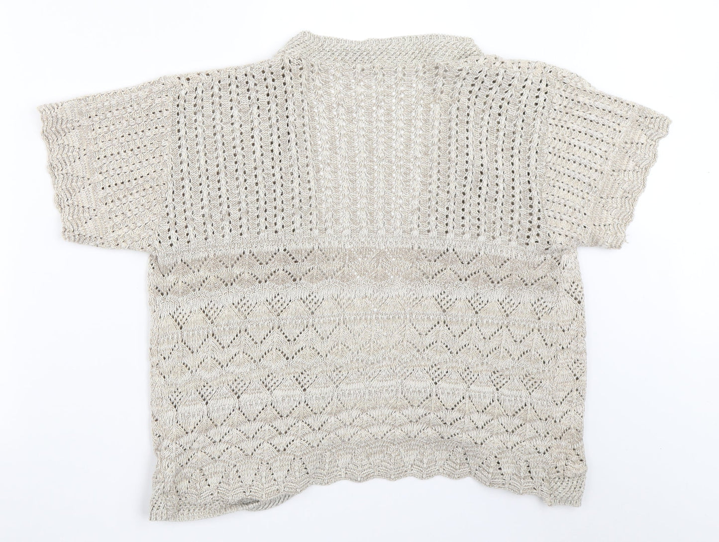 Womens UK Size 2XL Choice Collection Beige Cardigan Jumper