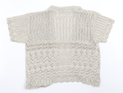 Womens UK Size 2XL Choice Collection Beige Cardigan Jumper