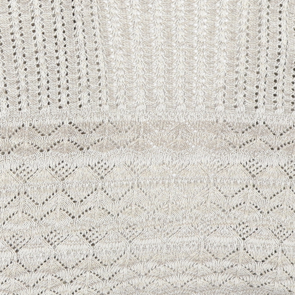 Womens UK Size 2XL Choice Collection Beige Cardigan Jumper