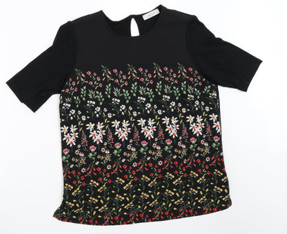 Womens UK Size 12 Per Una Black Basic Blouse