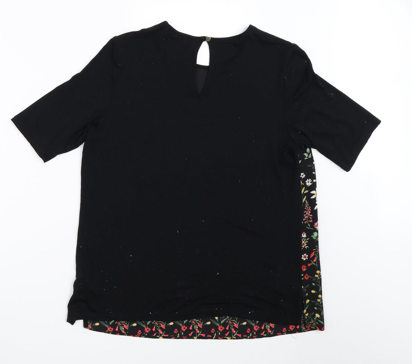 Womens UK Size 12 Per Una Black Basic Blouse