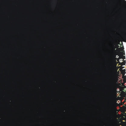 Womens UK Size 12 Per Una Black Basic Blouse