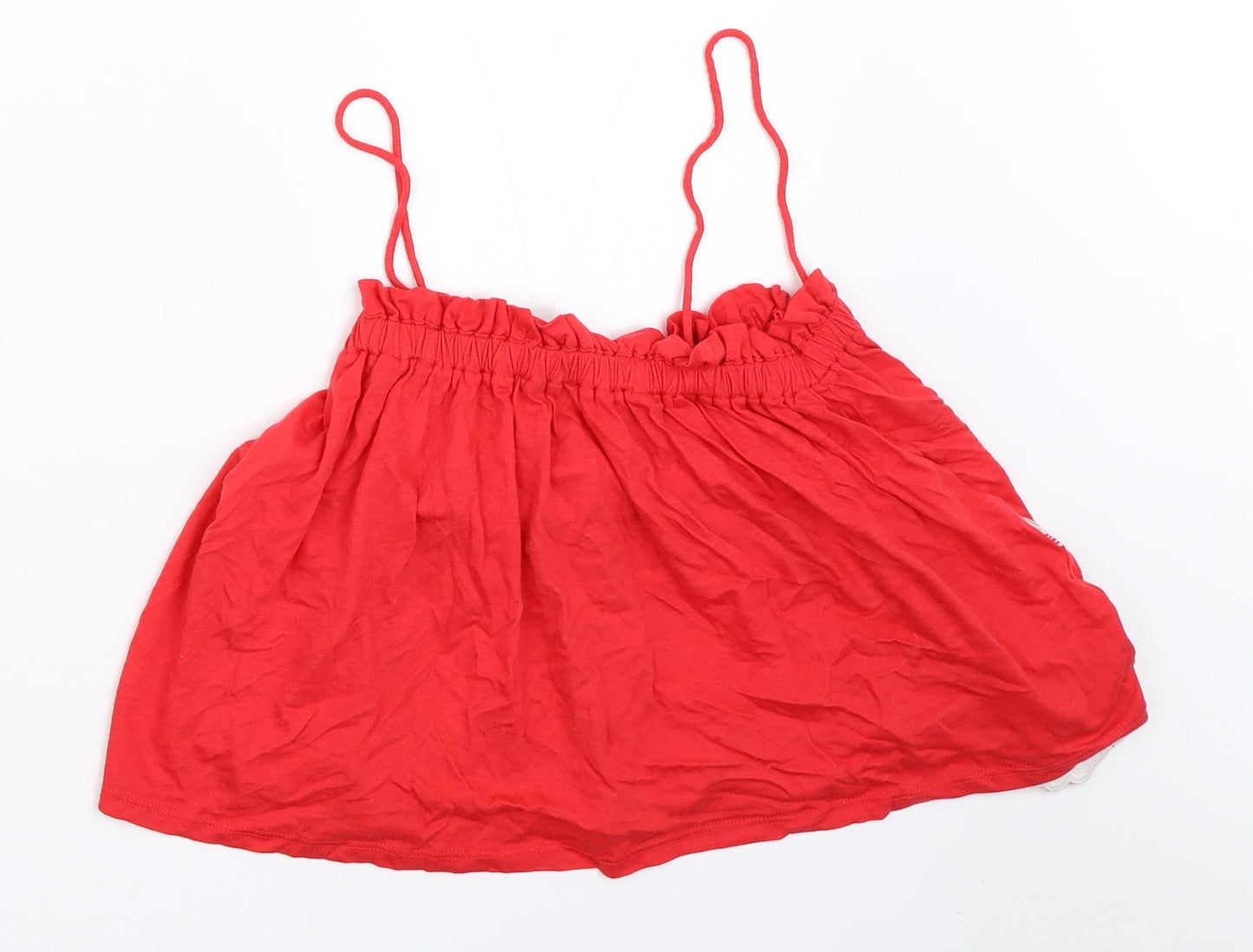Womens UK Size 8 New Look Red Basic Blouse