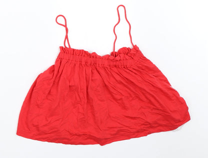 Womens UK Size 8 New Look Red Basic Blouse