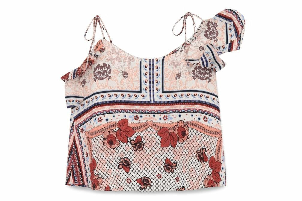 Womens UK Size 8 Topshop Ivory Basic Blouse