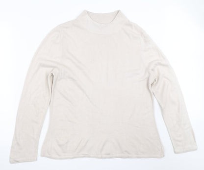 Womens UK Size L BM Beige Pullover Jumper