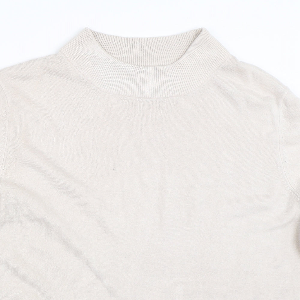 Womens UK Size L BM Beige Pullover Jumper