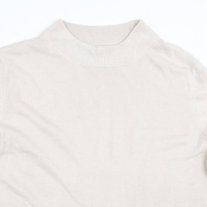 Womens UK Size L BM Beige Pullover Jumper