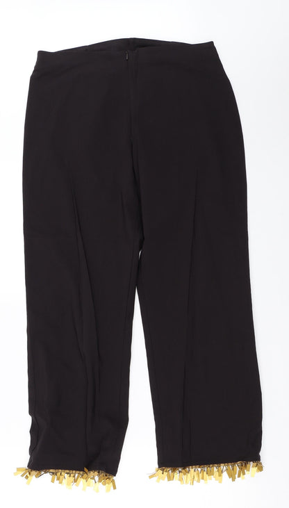 George Womens Black   Capri Trousers Size 12 L24.5 in
