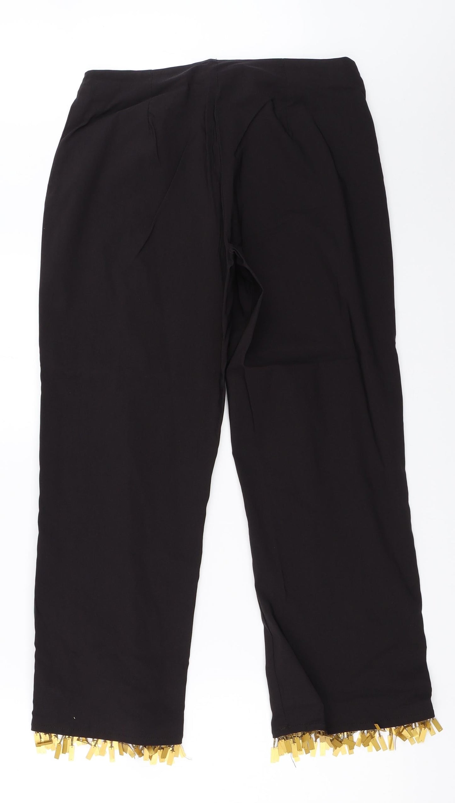 George Womens Black   Capri Trousers Size 12 L24.5 in