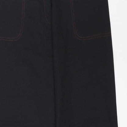 Mo Womens Black   Trousers  Size 12 L31 in